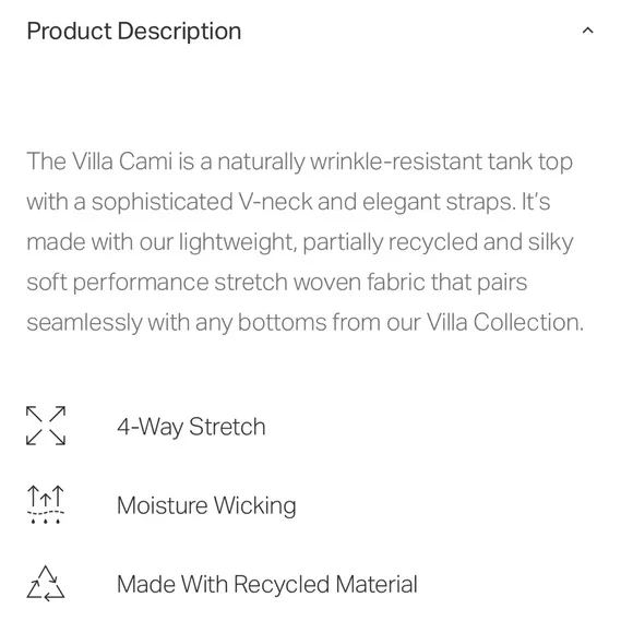 NWT Vuori Villa Cami in color Suede sz L - Picture 4 of 13